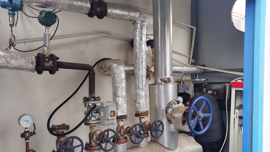 渦街流量計(jì)測(cè)蒸汽，現(xiàn)場(chǎng)安裝調(diào)試